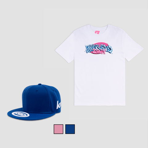 Riverland Fest, Pack Hinchable Blanco - Camiseta + Gorra